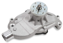 SBC Short Water Pump Alm. w/Natural Finish